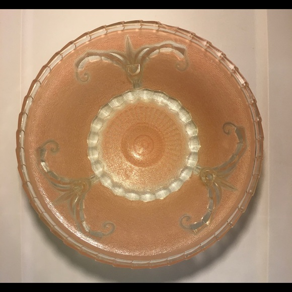 Vintage Frosted Pink Ceiling Light Shade - Picture 2 of 12